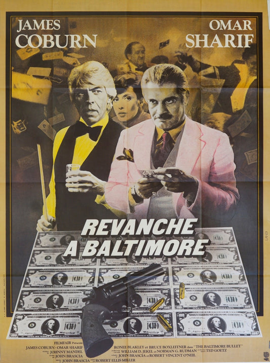 REVANCHE À BALTIMORE JAMES COBURN MOVIE POSTER ORIGINAL 120x160
