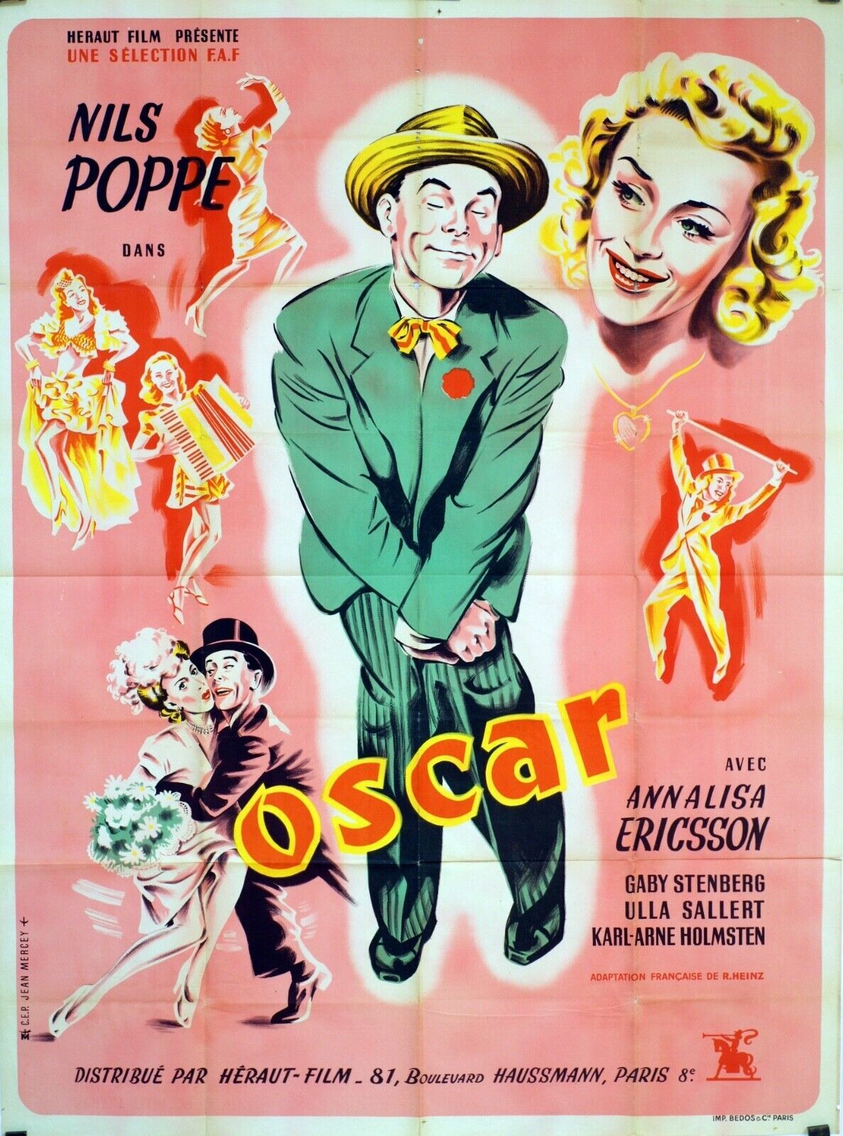 OSCAR MOVIE POSTER ORIGINAL 120x160 NILS POPPE