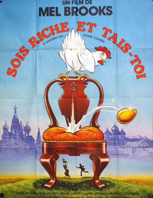 SOIS RICHE ET TAIS TOI MOVIE POSTER ORIGINAL 120x160  MEL BROOKS