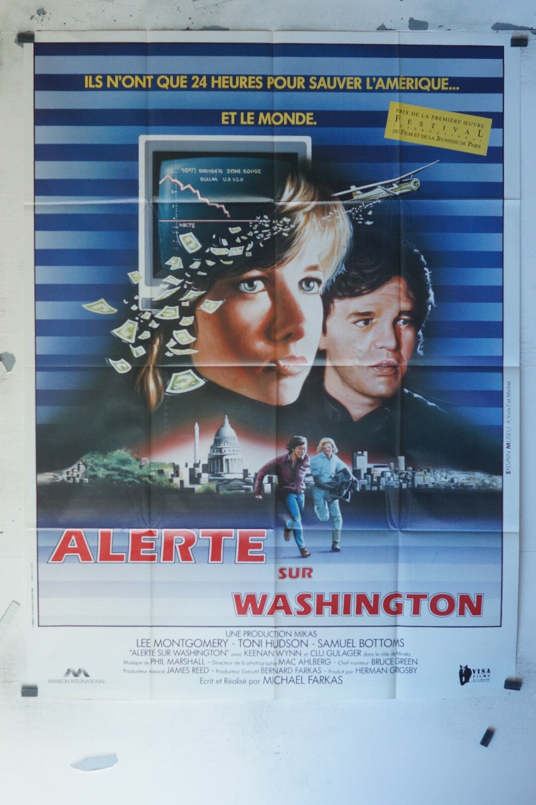 ALERTE SUR WASHINGTON MOVIE POSTER ORIGINAL 120x160 LEE MONTGOMERY