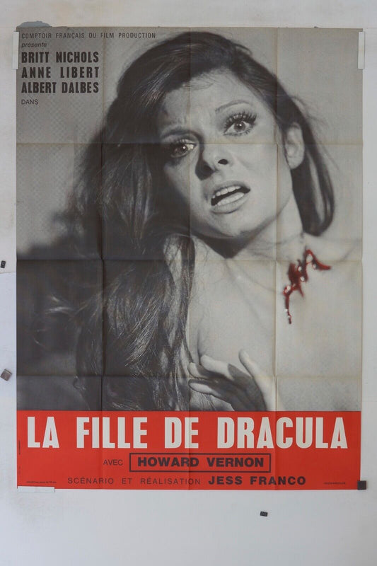 LA FILLE DE DRACULA MOVIE POSTER ORIGINAL (120x160) HOWARD VERNON