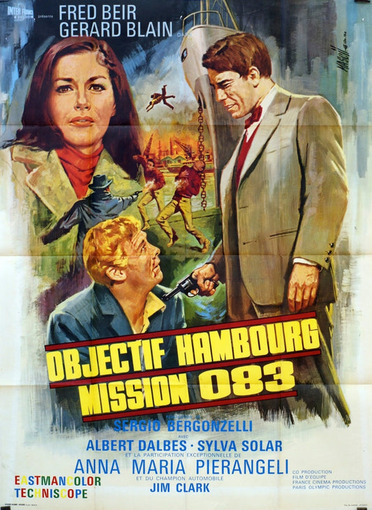 OBJECTIF HAMBOURG ! FRED BEIR MOVIE POSTER ORIGINAL 120x160