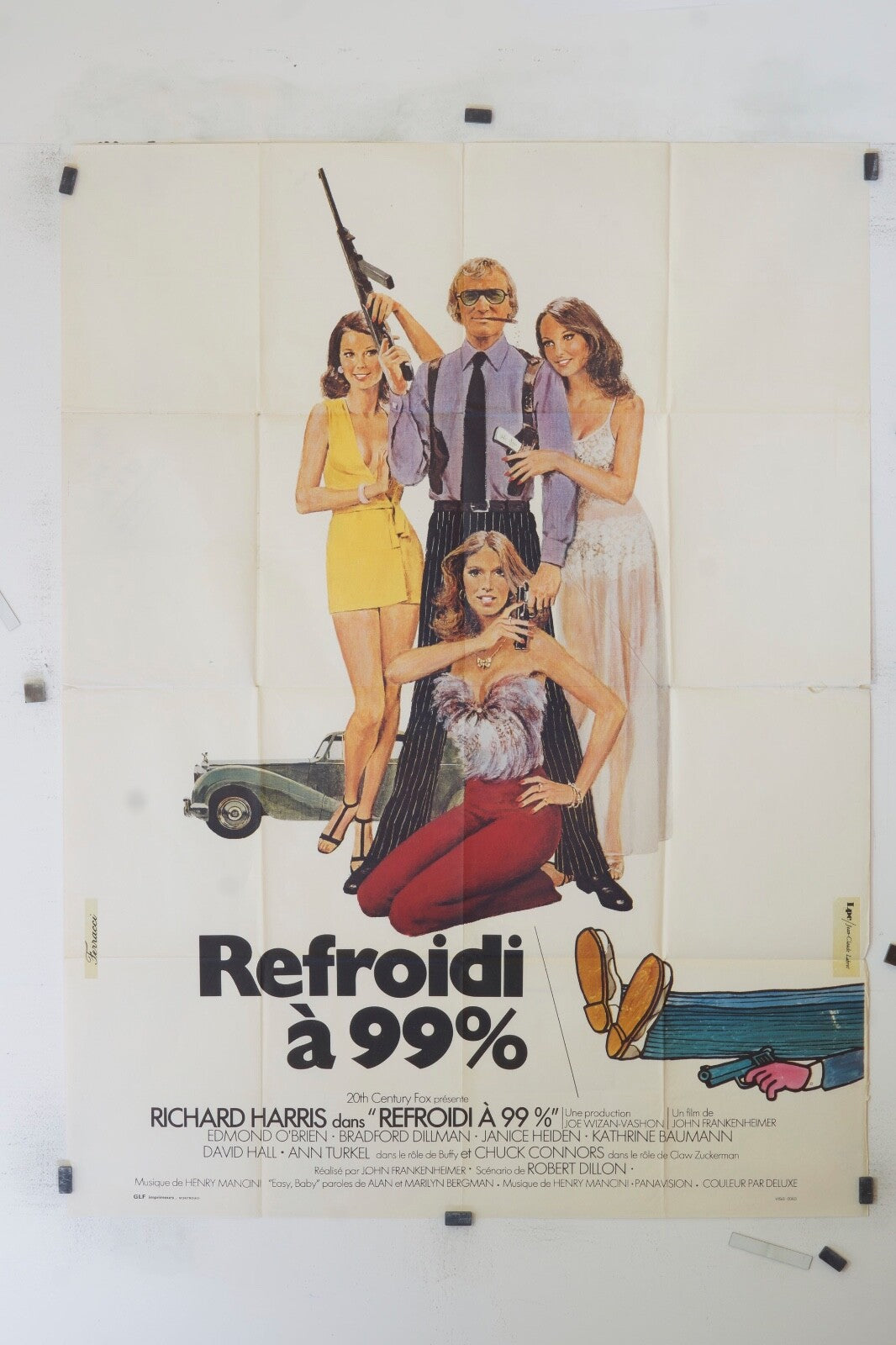 REFROIDI À 99 % RICHARD HARRIS 120x160 ORIGINAL MOVIE POSTER