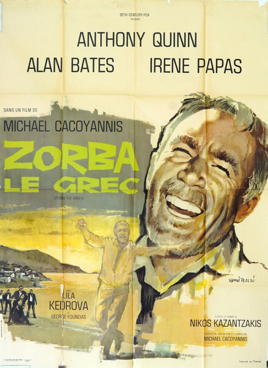 ZOBRA LE GREC MOVIE POSTER ORIGINAL 120x160 ANTHONY QUINN