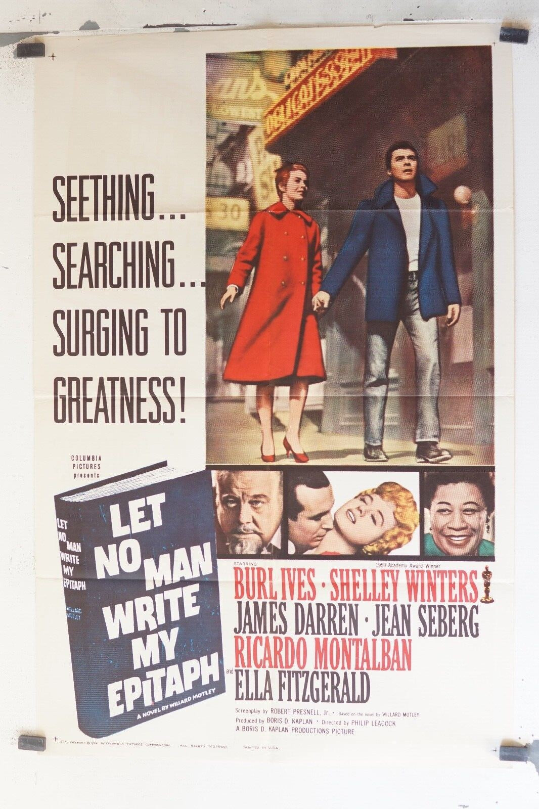 LET NO MAN WRITE MY EPITAPH ORIGINAL 69x103