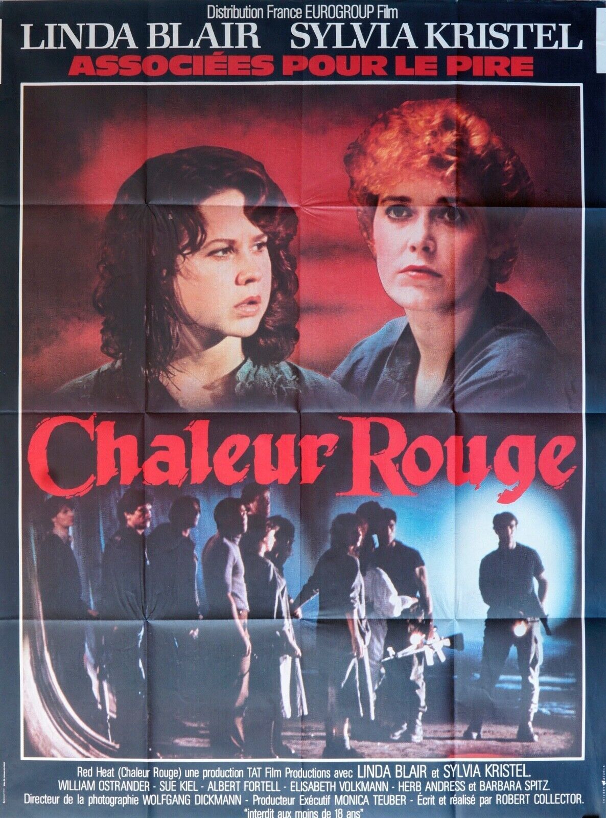 CHALEUR ROUGE POSTER ORIGINAL 120x160 LINDA BLAIR