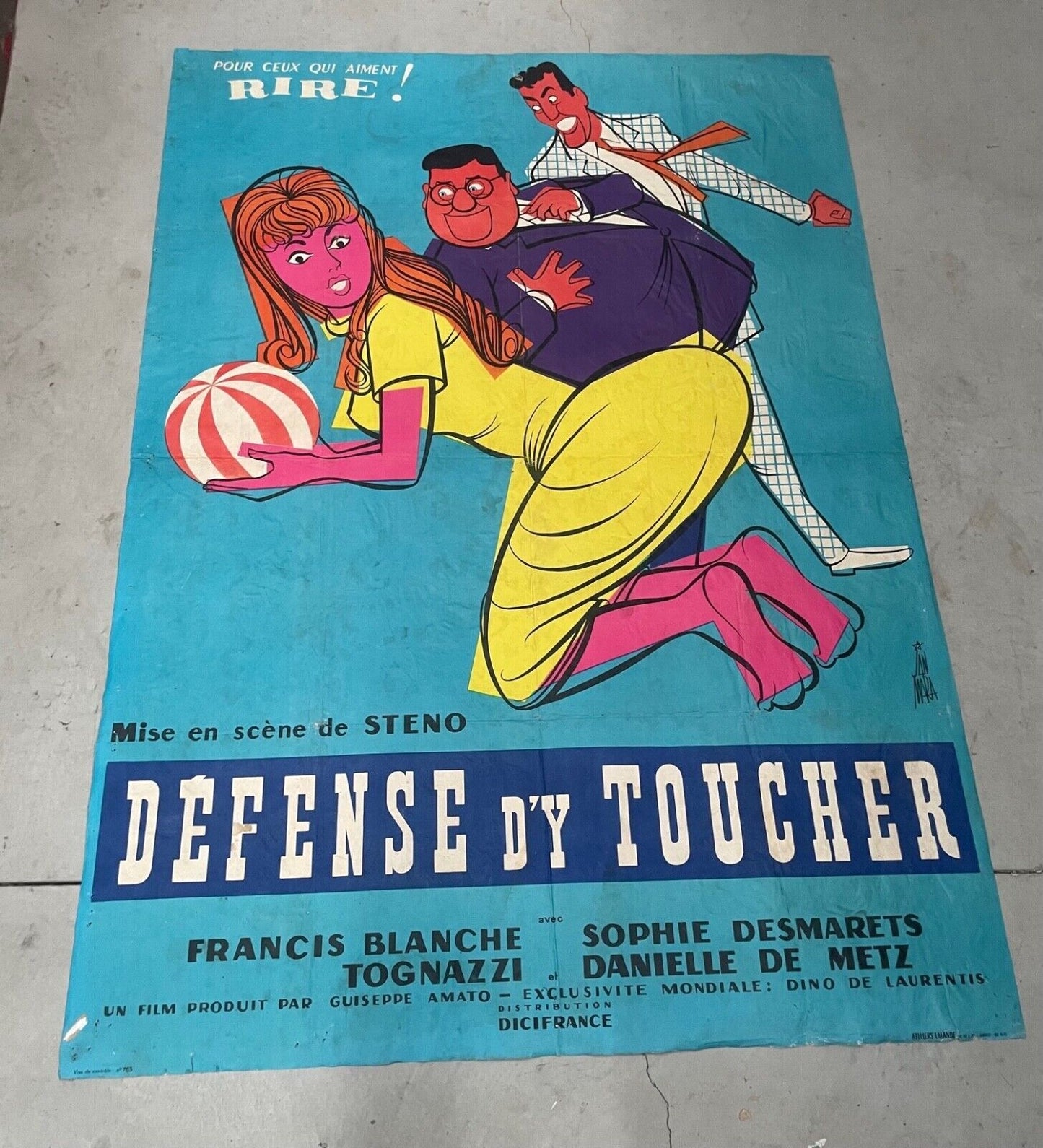 DÉFENSE D’Y TOUCHER ORIGINAL (120X160) FRANCIS BLANCHE