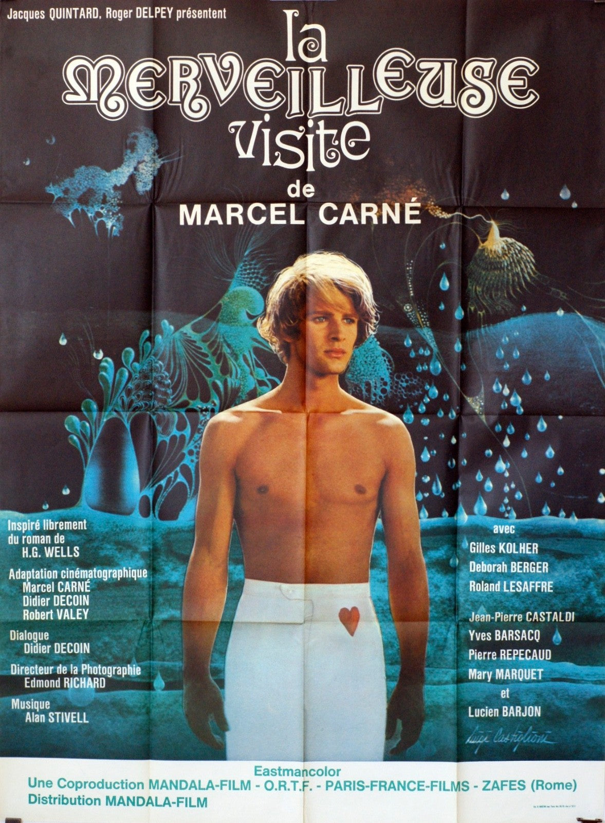 LA MERVEILLEUSE VISITE MARCEL CARNÉ MOVIE POSTER ORIGINAL 120x160