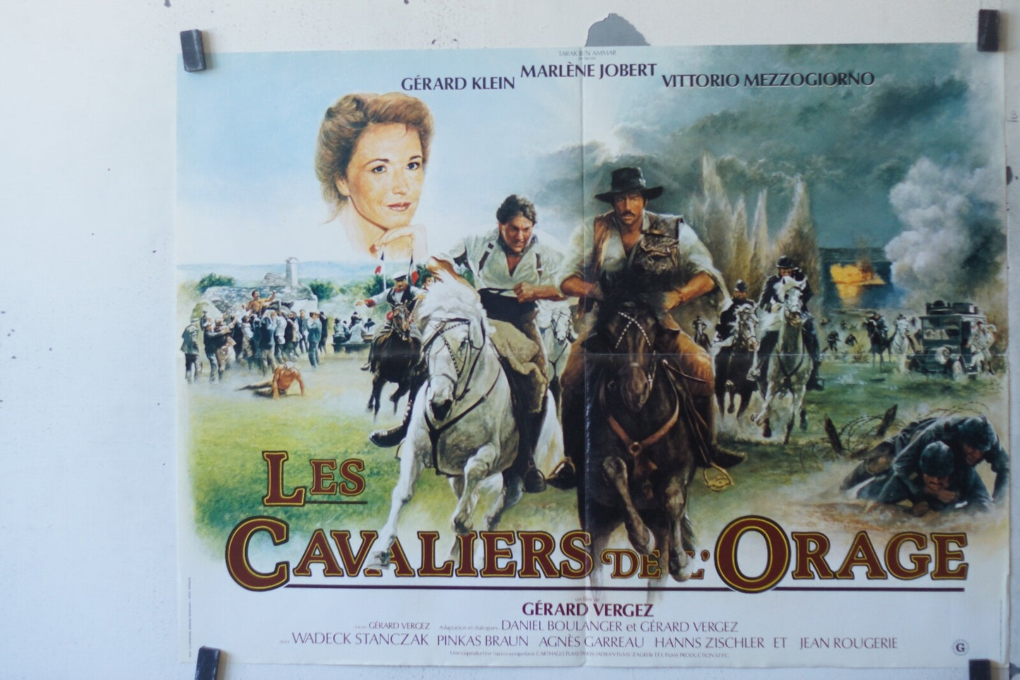 CAVALIERS DE L’ORAGE (LES) movie poster ORIGINAL 60x80 Marlene Jobert 