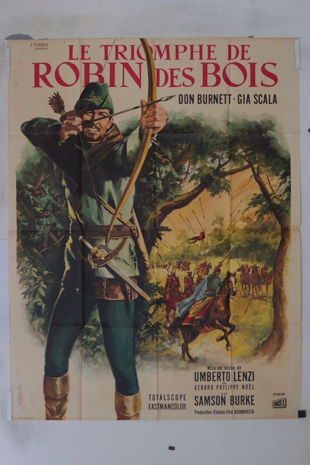 LE TRIOMPHE ROBIN DES BOIS MOVIE POSTER ORIGINAL 120x160 UMBERTO LENZI