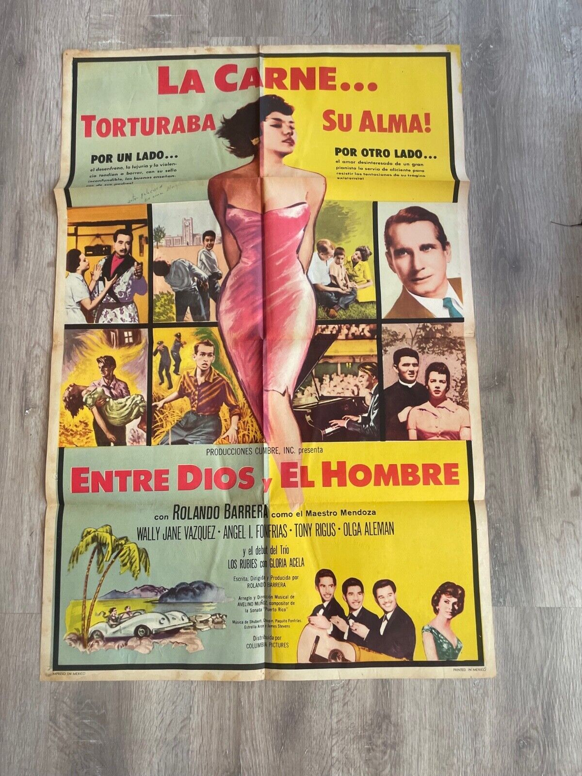 ENTRE DIOS, Y EL HOMBRE 70X100 original WALLY JANE VAZQUEZ