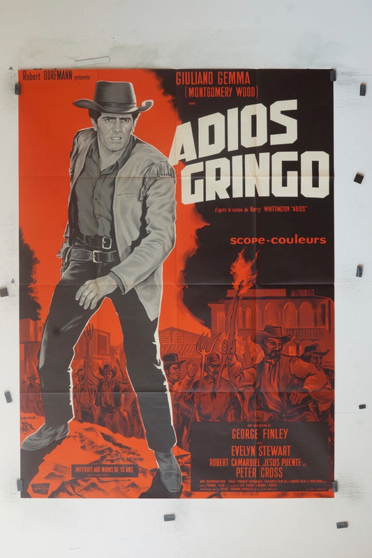 ADIOS GRINGO  GIULIANO GEMMA MOVIE POSTER ORIGINAL 120x160