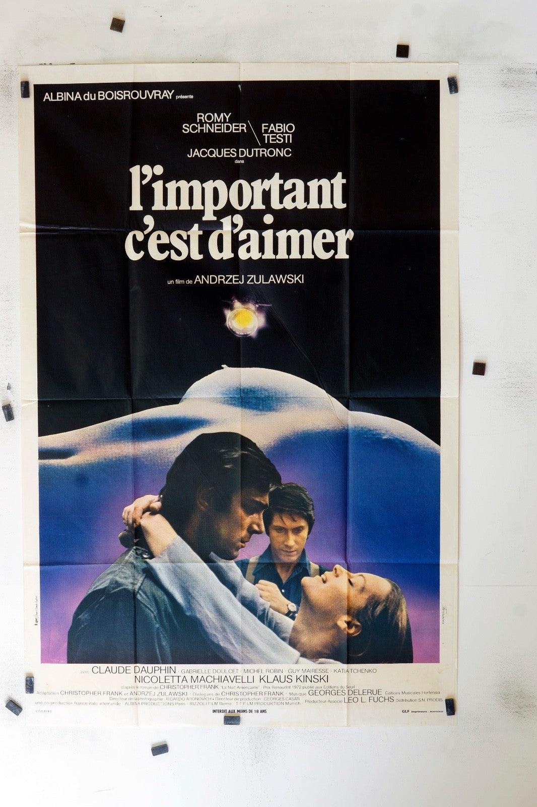 L’IMPORTANT C’EST D’AIMER ROMY SCHNEIDER MOVIE POSTER ORIGINAL 120x160