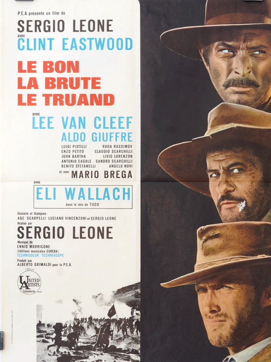 LE BON LA BUTE ET LE TRUAND, MOVIE POSTER ORIGINAL (60X80), SERGIO LEONE