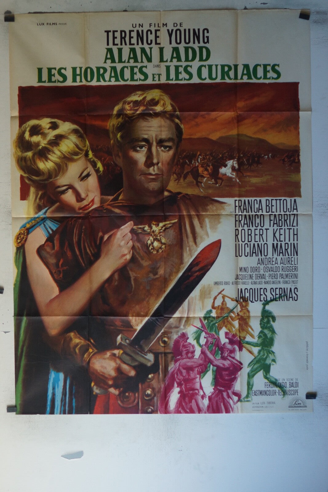 HORACES ET LES CURIACES (LES) MOVIE POSTER ORIGINAL 120x160 Alan Ladd , Franca