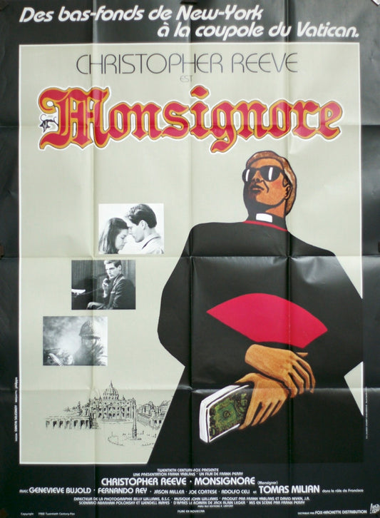 MONSIGNORE  CHRISTOPHER REEVE  MOVIE POSTER ORIGINAL 120x160