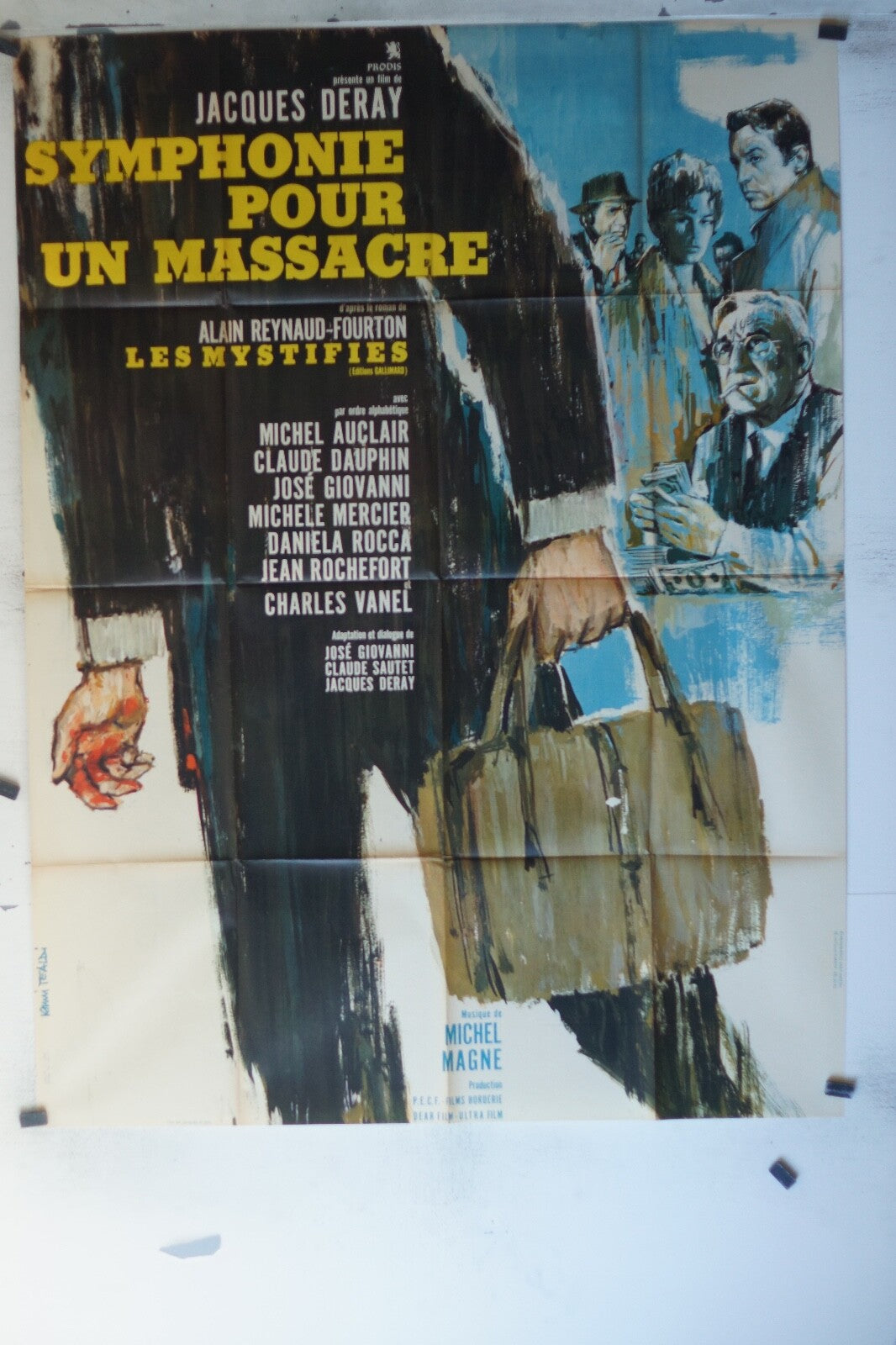 SYMPHONIE POUR UN MASSACRE MOVIE POSTER ORIGINAL 120x160 Charles Vanel 