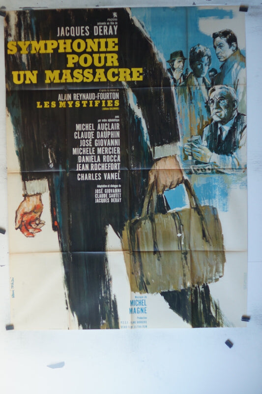 SYMPHONIE POUR UN MASSACRE MOVIE POSTER ORIGINAL 120x160 Charles Vanel 