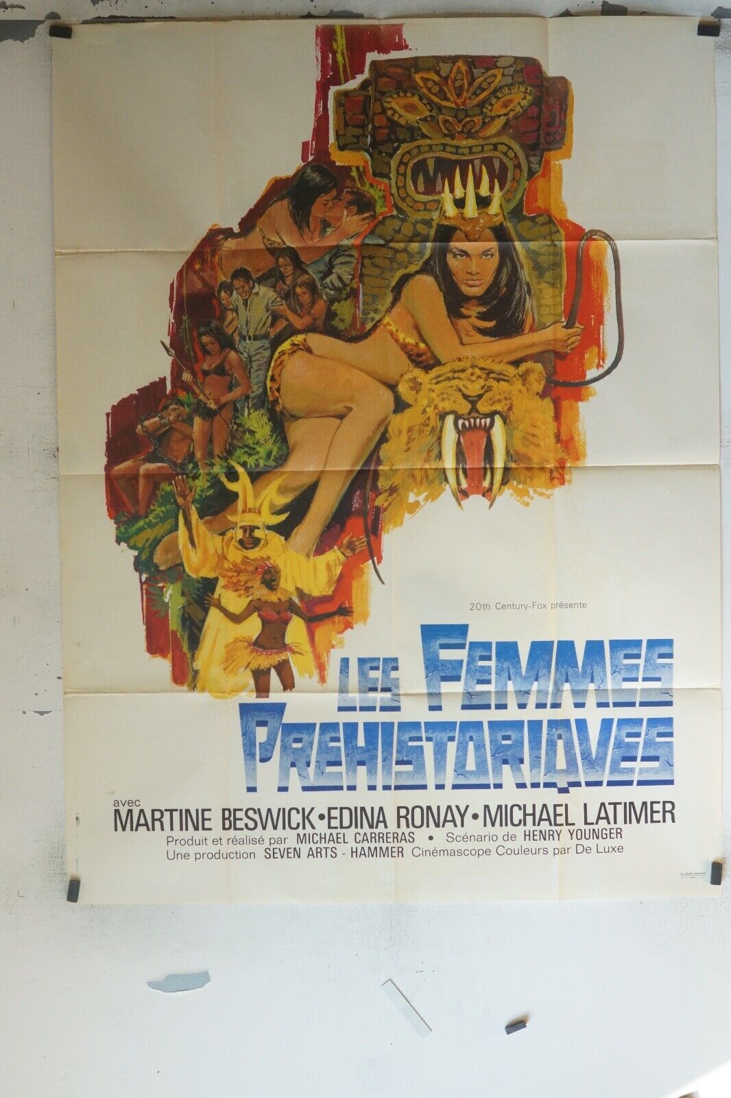 LES FEMMES PRÉHISTORIQUES MOVIE POSTER ORIGINAL 120x160 MARTINE BESWICK