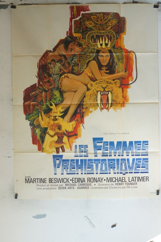 LES FEMMES PRÉHISTORIQUES MOVIE POSTER ORIGINAL 120x160 MARTINE BESWICK