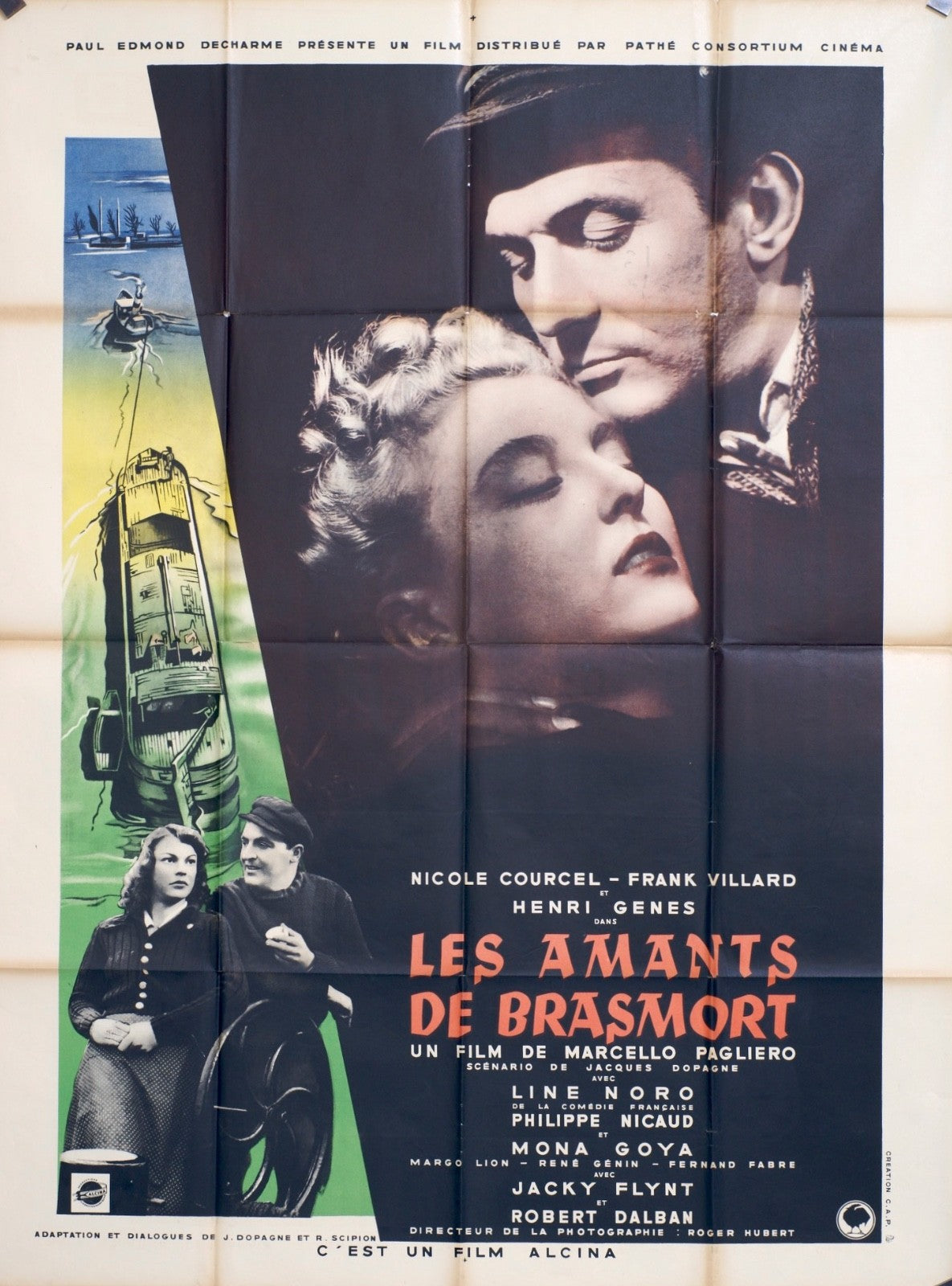 LES AMANTS DE BRASMORT NICOLE COURCEL MOVIE POSTER ORIGINAL 120x160