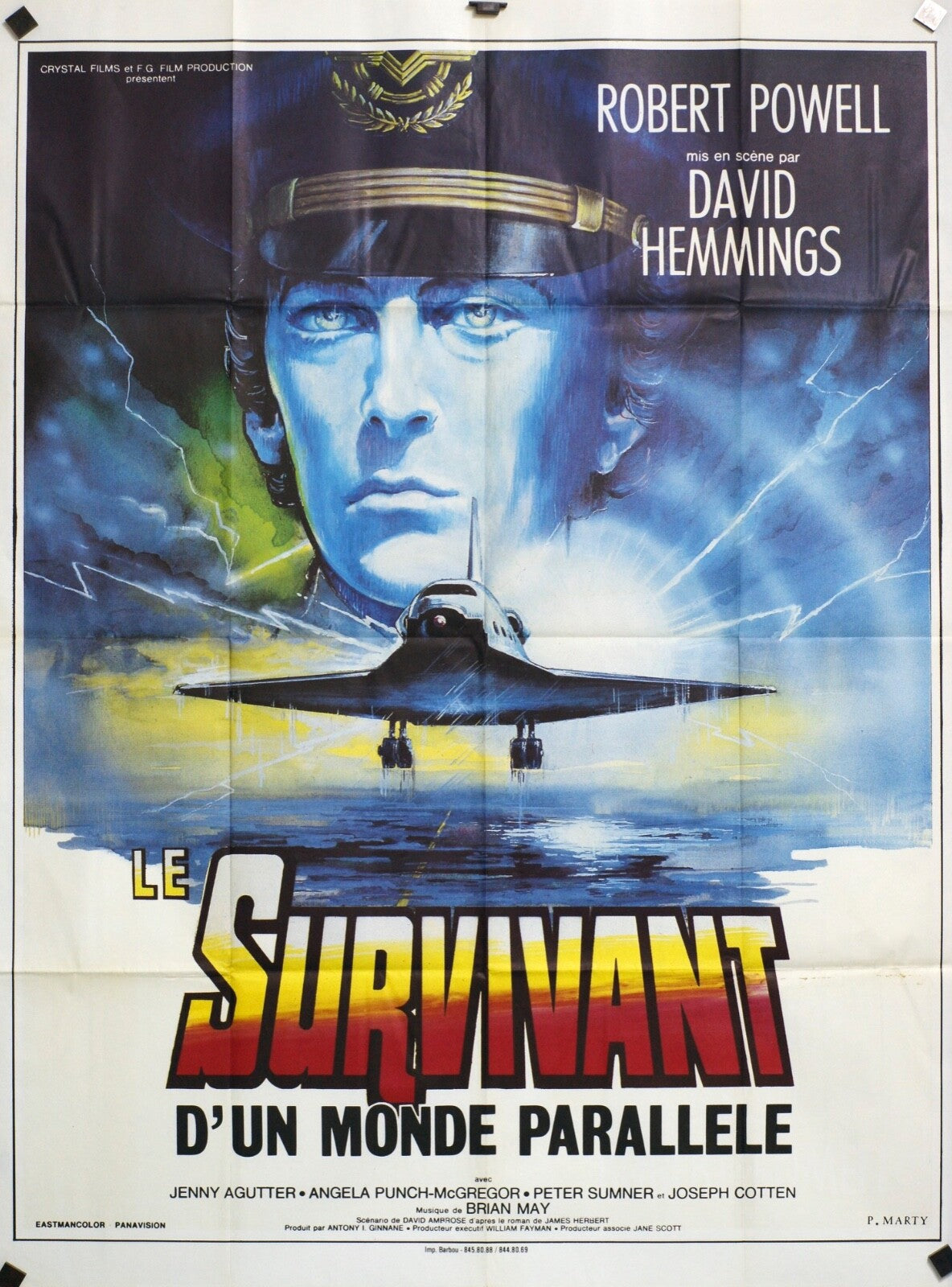LE SURVIVANT D’UN MONDE PARALLÈLE MOVIE POSTER ORIGINAL 120x160 ROBERT POWELL