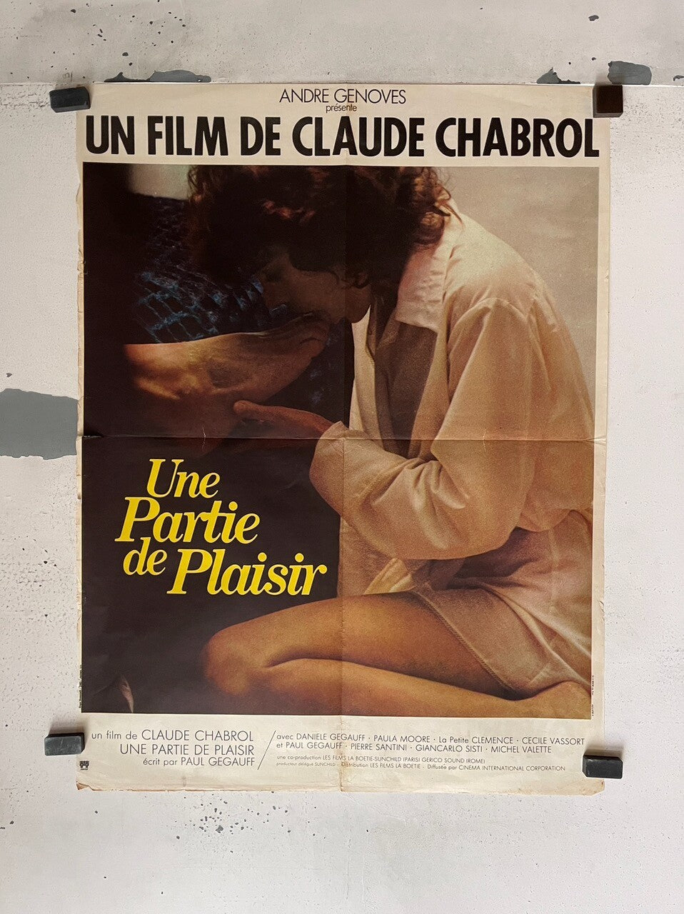 UNE PARTIE DE PLAISIR MOVIE POSTER ORIGINAL (60X80) CLAUDE CHABROL