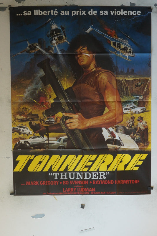 TONNERRE MOVIE POSTER ORIGINAL 120x160 MARK GREGORY