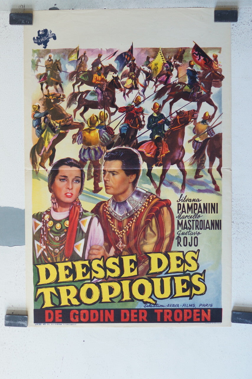 DEESSE DES TROPIQUES MOVIE POSTER ORIGINAL 36x55 Silvana Pampanini 