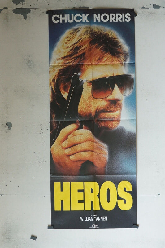 HEROS POSTER ORIGINAL 60x160 CHUCK NORRIS