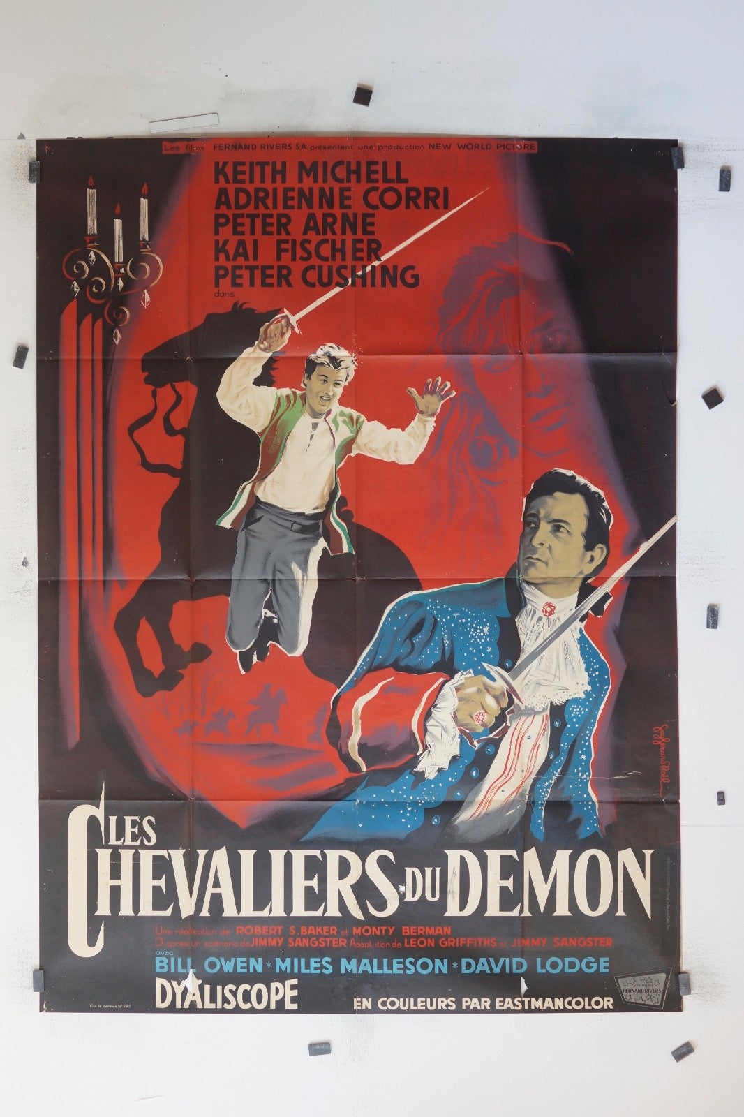 LES CHEVALIERS DU DÉMON  KEITH MICHELL MOVIE POSTER ORIGINAL (120x160)