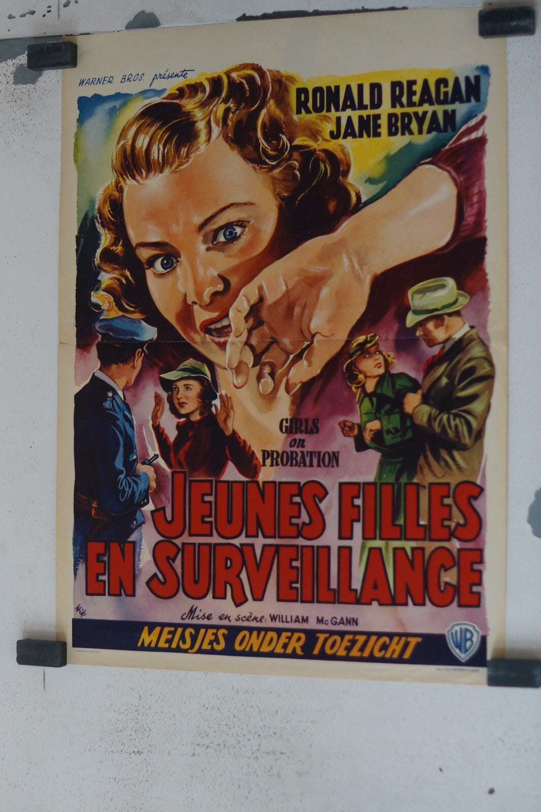 JEUNES FILLES EN SURVEILLANCE (POSTER ORIGINAL BELGE) 30x55