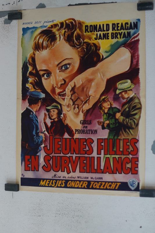 JEUNES FILLES EN SURVEILLANCE (POSTER ORIGINAL BELGE) 30x55