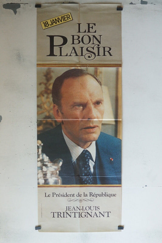 LE BON PLAISIR POSTER ORIGINAL (60x160)  JEAN-LOUIS TRINTIGNANT