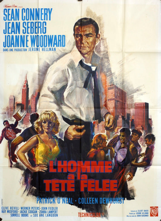 L’HOMME À LA TÊTE FÉLÉE SEAN CONNERY MOVIE POSTER ORIGINAL 120x160