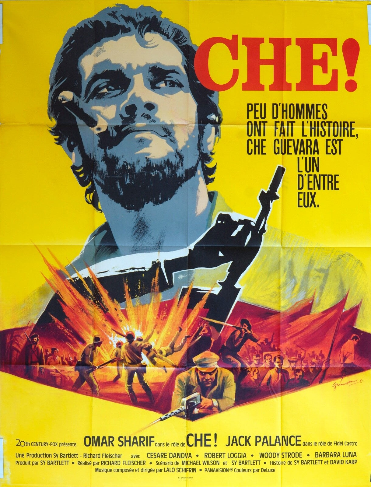 CHE !MOVIE POSTER ORIGINAL (120X160)  OMAR SHARIF