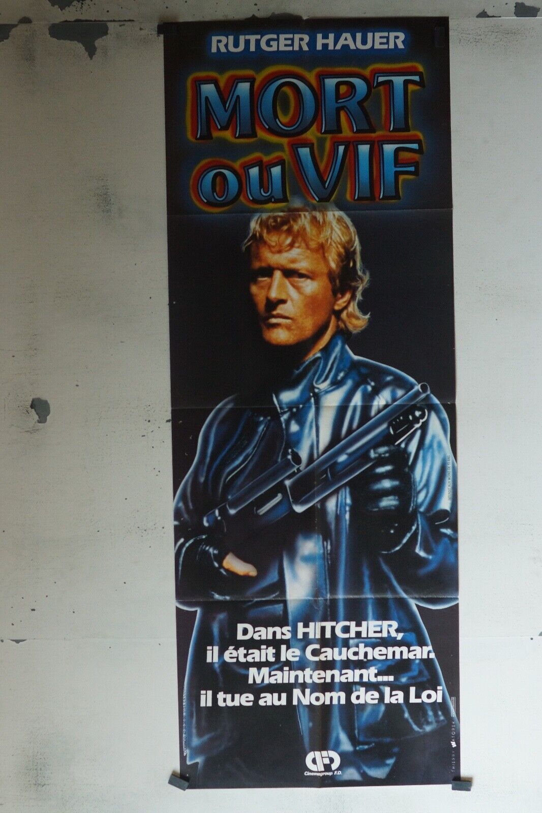 MORT OU VIF MOVIE POSTER ORIGINAL 60x160 RUTGER HAUER