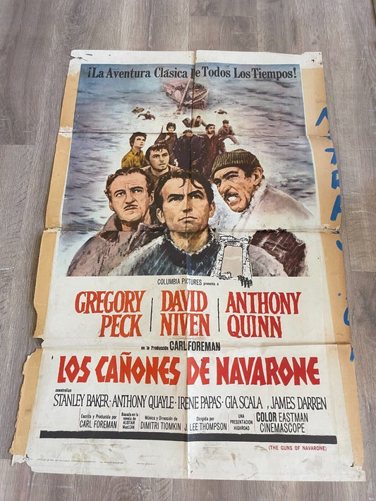 LOS CANONES DE NAVARONE ORIGINAL MOVIE POSTER (70X100) GREGORY PECK
