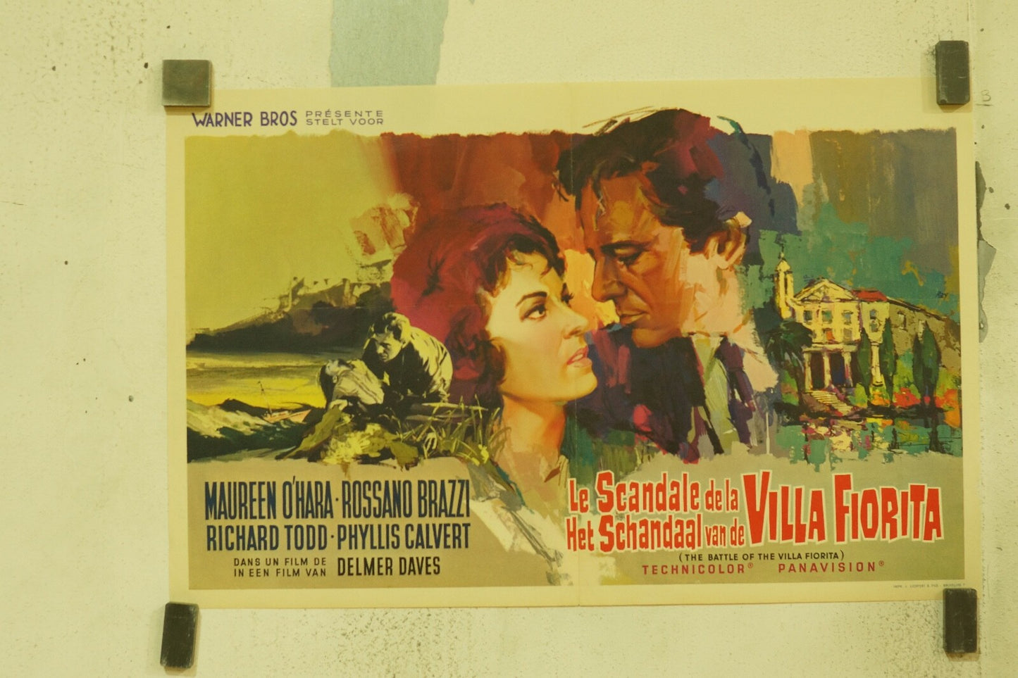LE SCANDALE DE LA VILLA FIORITA (BELGE), 1951 MOVIE POSTER ORIGINAL 33x50 MAUREE