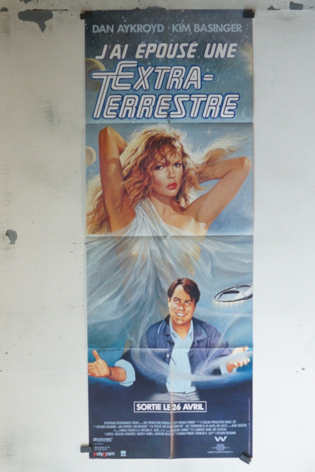 J’AI ÉPOUSÉ UNE EXTRATERRESTRE MOVIE POSTER ORIGINAL (60x160) DAN AYKROYD
