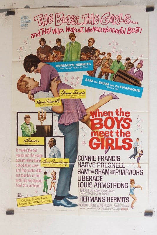 WHEN THE BOYS MEET THE GIRLS ORIGINAL 69x103