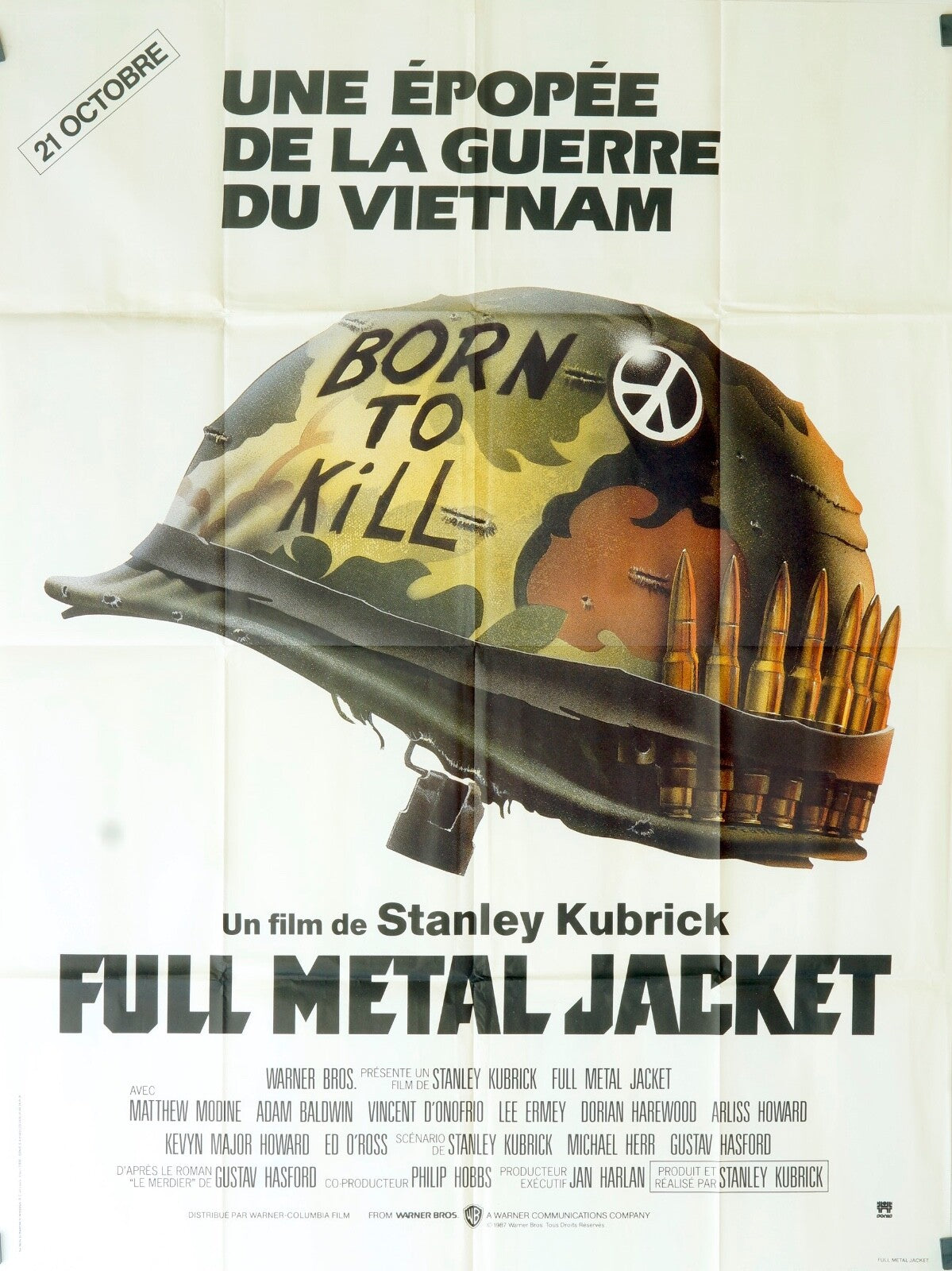 FULL MÉTAL JACKET MOVIE POSTER ORIGINAL 120x160 STANLEY KUBRICK