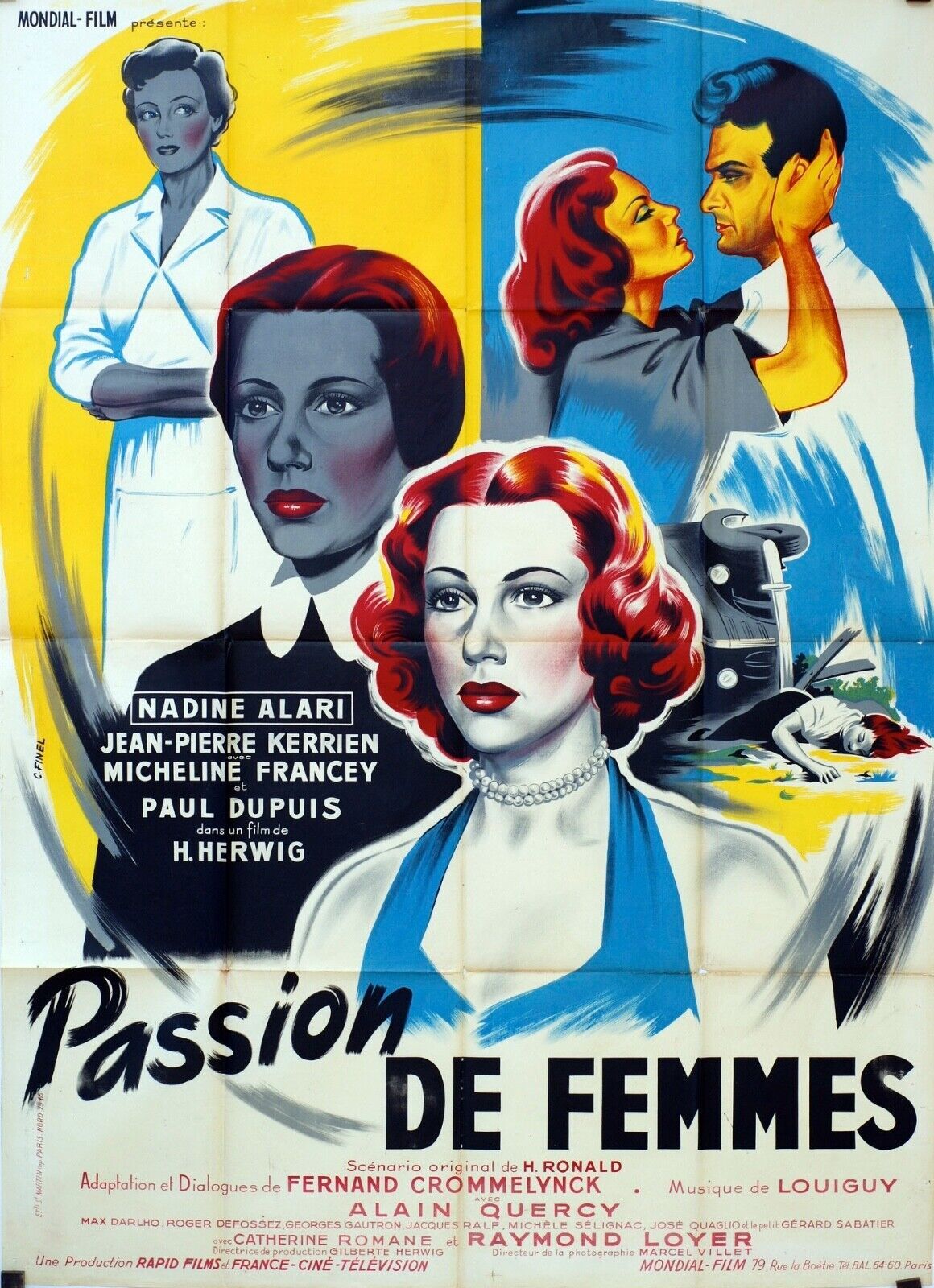 PASSION DE FEMMES ORIGINAL MOVIE POSTER 120x160 ERIKA OZSIDA