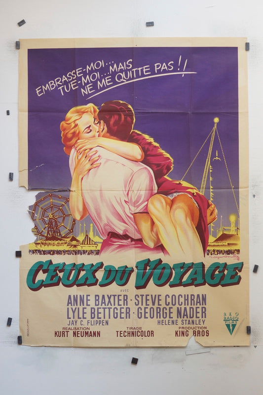 CEUX DU VOYAGE  ANNE BAXTER MOVIE POSTER ORIGINAL (120x160)