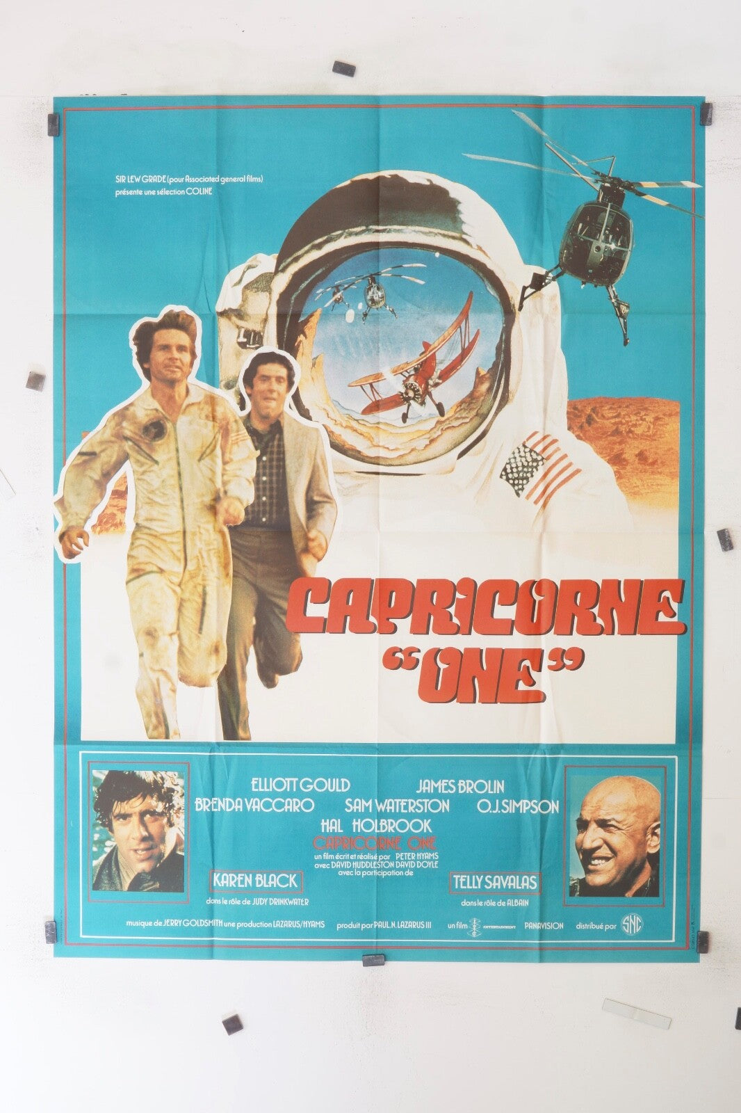 CAPRICORNE « ONE » ELLIOTT GOULD MOVIE POSTER ORIGINAL 120x160 ELLIOTT GOULD