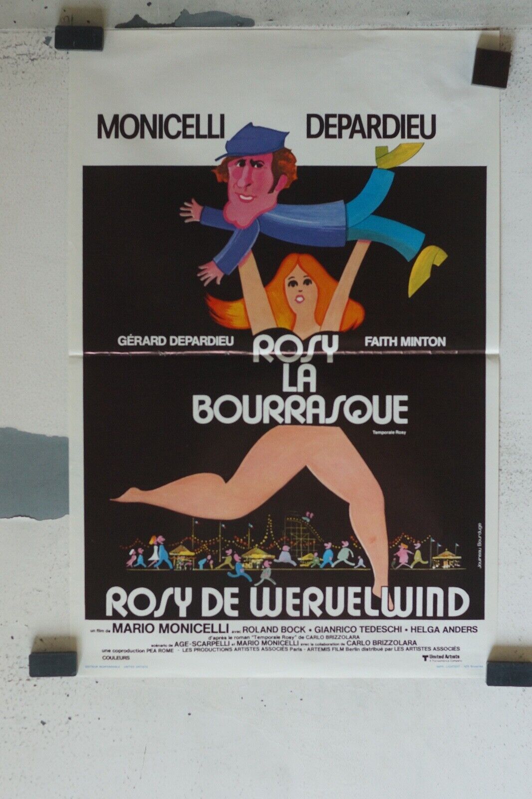 ROSY LA BOURASQUE ORIGINAL MOVIE POSTER 55X37 DEPARDIEU