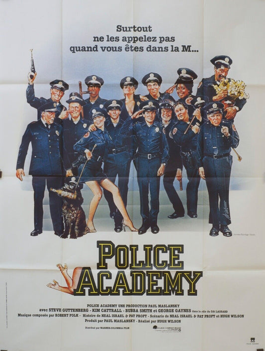 POLICE ACADÉMY POSTER ORIGINAL 120x160 MEL GIBSON