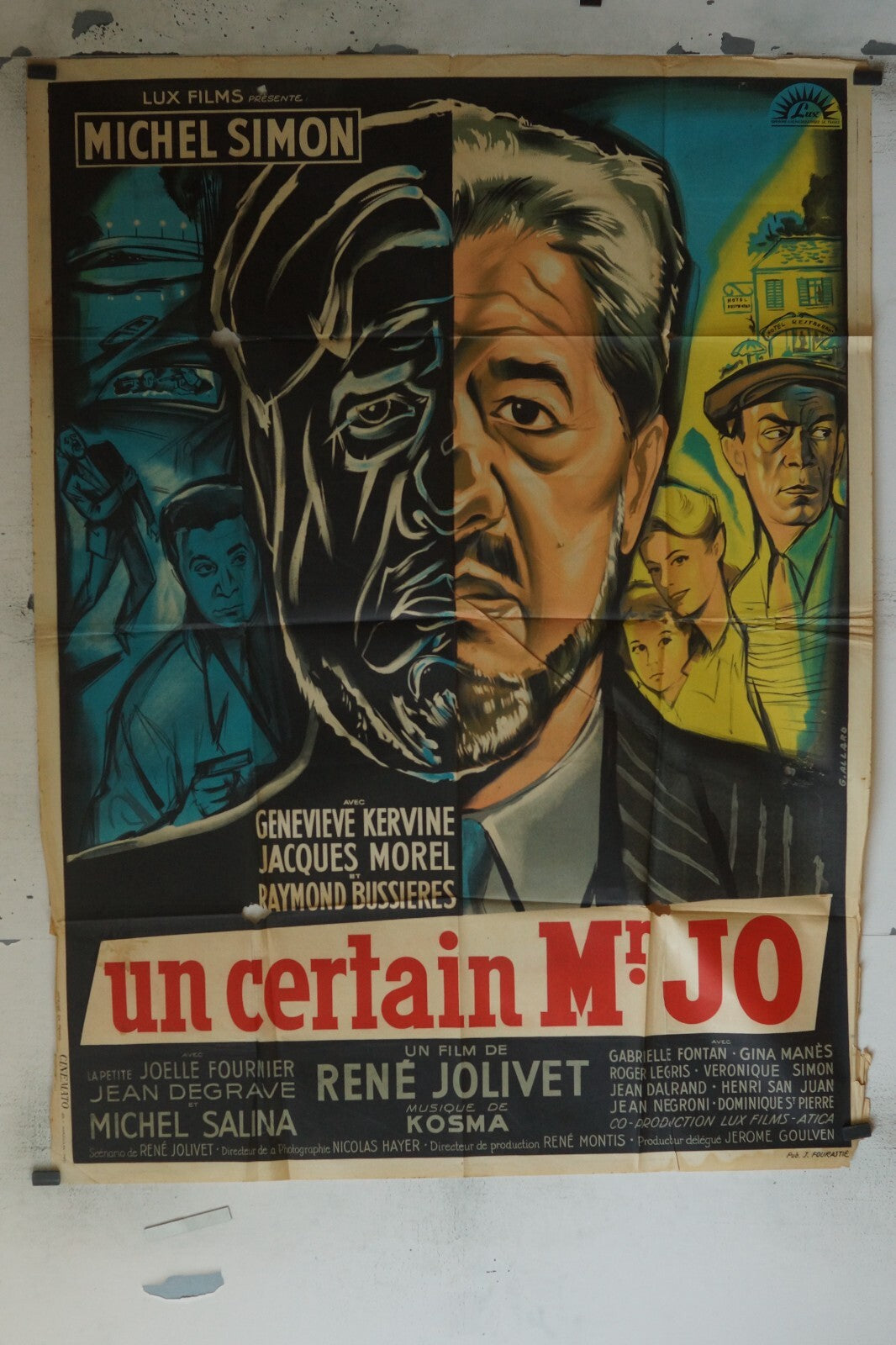 UN CERTAIN MR JO MOVIE POSTER ORIGINAL 120x160 MICHEL SIMON