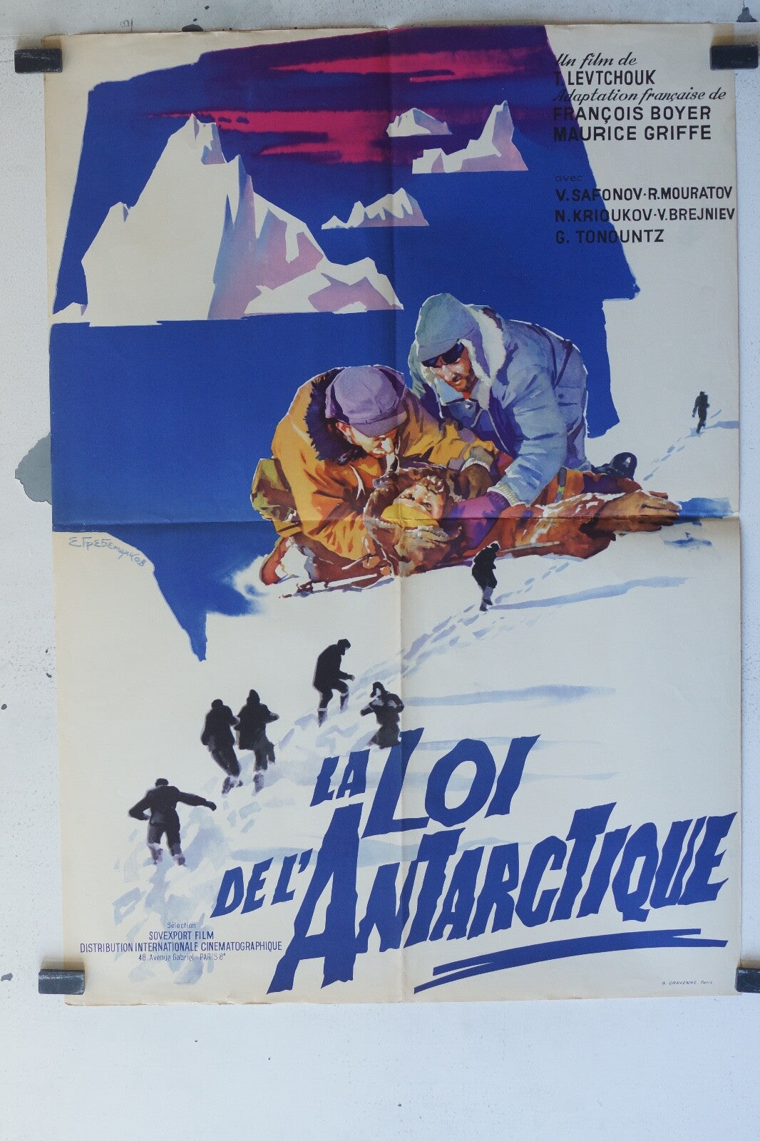 LOI DE L’ANTARCTIQUE (LA Movieposter ORIGINAL 60x80 V.Safonov , R.Mouratov 