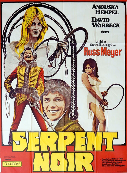 SERPENT NOIR MOVIE POSTER ORIGINAL 120x160 ANOUSKA HEMPEL